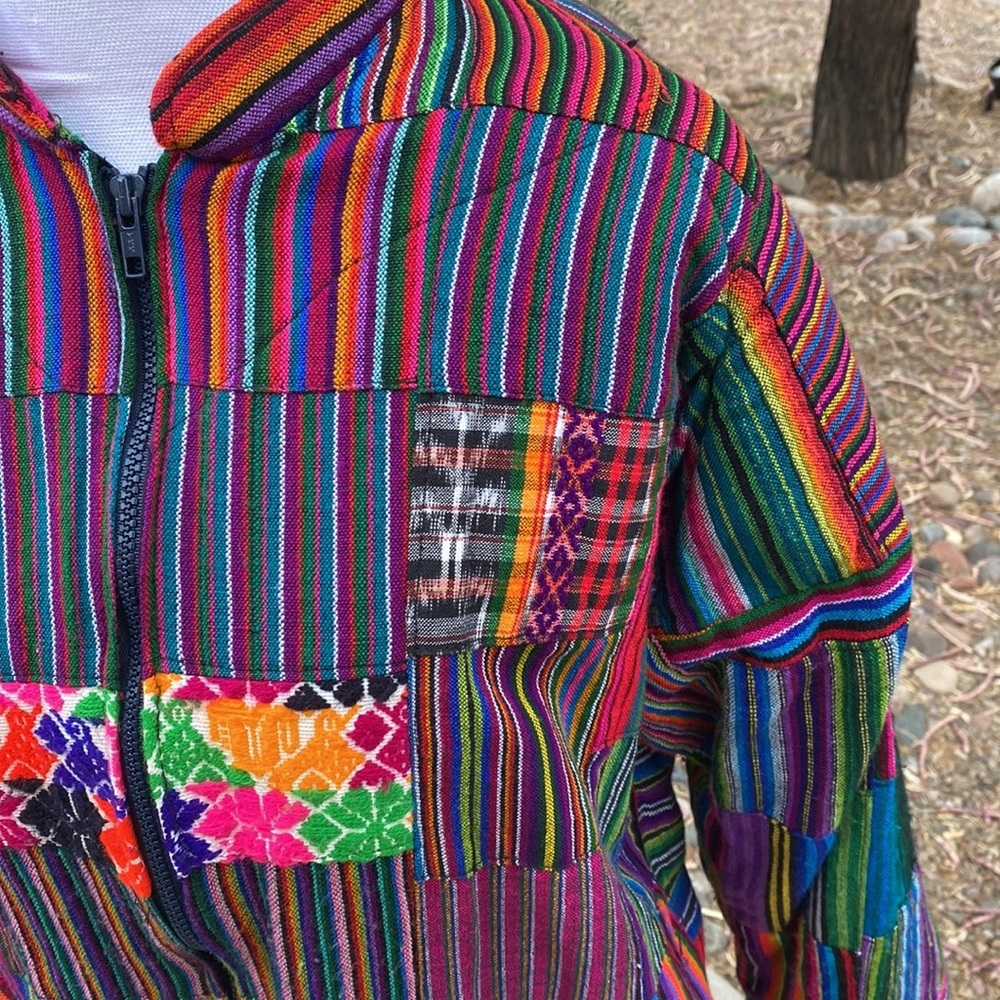 V2k Borden Traders Patchwork Bomber - image 3